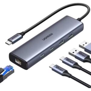 UGREEN 45320 USB-C Hub 6-in-1 - 10Gbps + Ethernet
