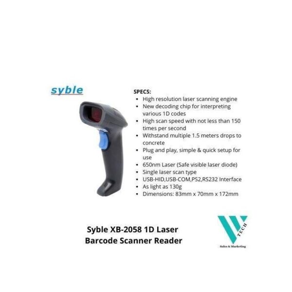 205800 Syble - XB-2058 Barcode Scanner