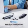 4 UGREEN 45320 USB-C Hub 6-in-1 - 10Gbps + Ethernet