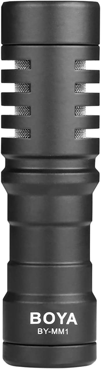 41eWJGItFBL._AC_SL1262_ Boya BY-MM1 Plastic Mini Microphone Directional Condenser