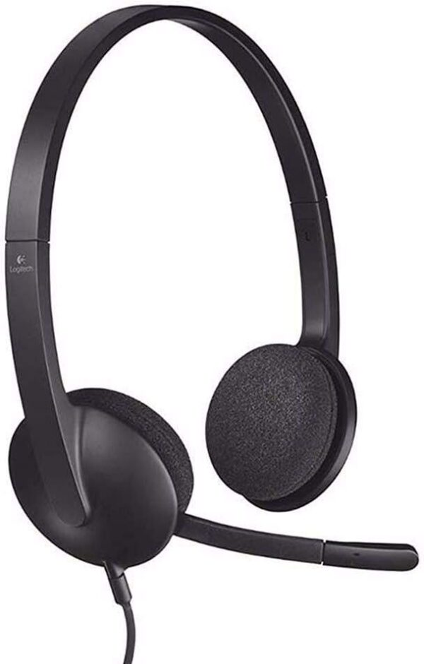 Logitech H340 USB Stereo Computer Headset Noise Cancellation For PC And Mac