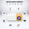 YG-300 Pro Mini Projector - Portable 1080p Film Projector for Home Cinema
