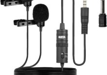 Boya by-m1dm 2x1 Microphone - Clear Sound, Multi-Device Compatibility