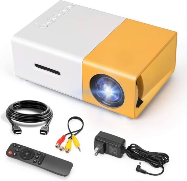 YG-300 Pro Mini Projector - Portable 1080p Film Projector for Home Cinema