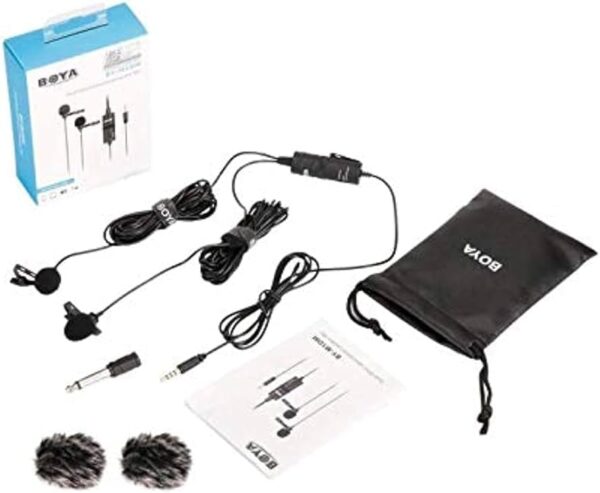 Boya by-m1dm 2x1 Microphone - Clear Sound, Multi-Device Compatibility