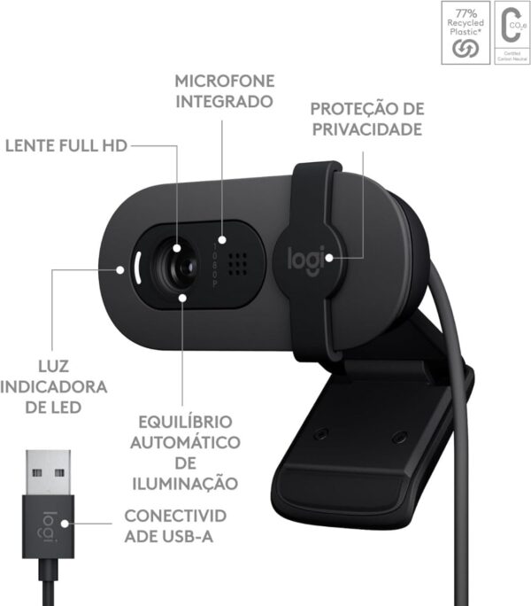 Logitech Brio 90 Full HD Webcam with Built-in Microphone