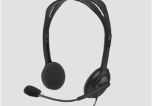 Logitech H111 Wired Headset, Stereo Headphones Noise Cancelling