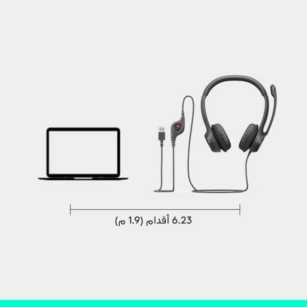 Logitech H390 USB Headset - Black