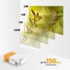 YG-300 Pro Mini Projector - Portable 1080p Film Projector for Home Cinema
