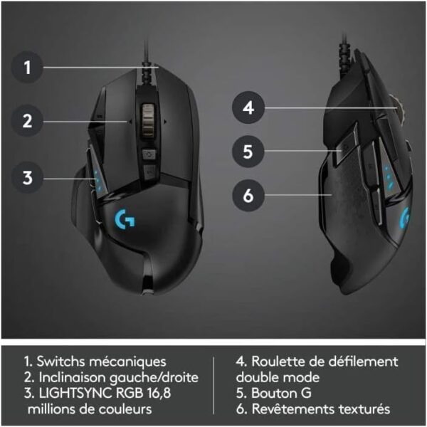 Logitech G502 HERO High Performance Wired Gaming Mouse