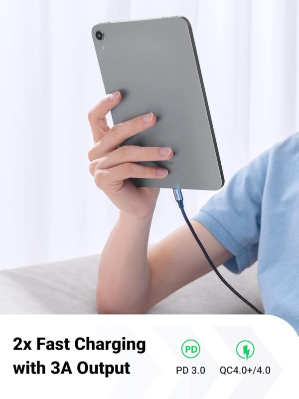 61CyHqOr6bL._AC_SL1500_ UGREEN Type-C Male to Male 3A/PD 60W Fast Charging Data Cable