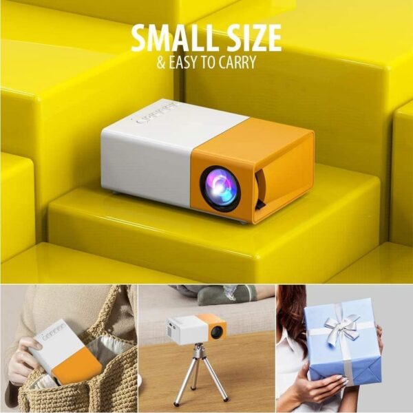 YG-300 Pro Mini Projector - Portable 1080p Film Projector for Home Cinema