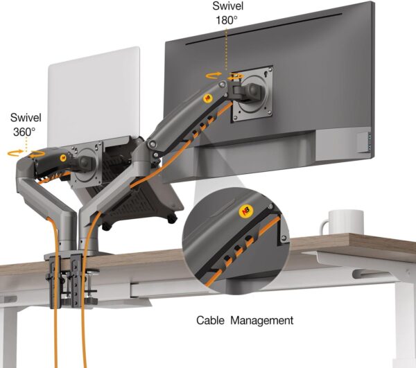 61KA24bXgvL._AC_SL1500_ NB North Bayou F160-FP Laptop Stand with Adjustable Shelf