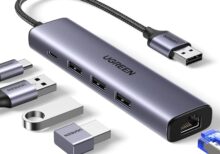 UGREEN 5-in-1 Type-C to 3-Port USB 3.0