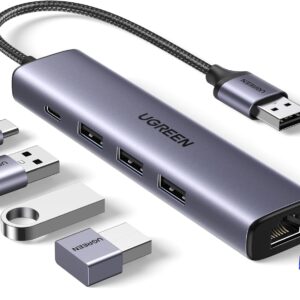 UGREEN 5-in-1 Type-C to 3-Port USB 3.0