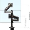 61O-Hjq3xGL._AC_SL15 NB North Bayou Dual Monitor Desk Mount, Adjustable Gas Spring Monitor Desk