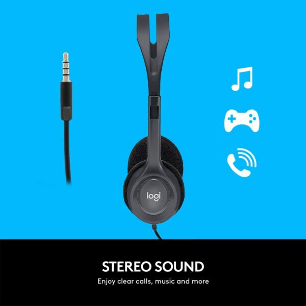 61R3NvbLkIL._AC_SL1500_ Logitech H111 Wired Headset, Stereo Headphones Noise Cancelling