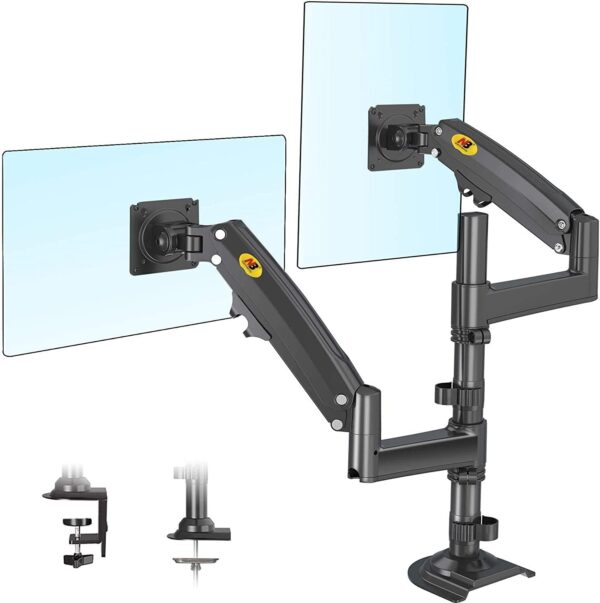 61V6vX+6OjL._AC_SL1500_ NB North Bayou New H180 Dual Monitor Desk Mount Stand Full Motion