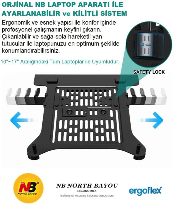 61ao9UUo9+L._AC_ ergoflex 10-17 Compatible Vesa Mount Laptop Stand