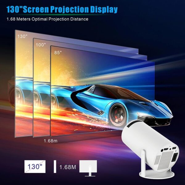 61bEaNFdoxL._AC_SL1020_ HY300 Pro 720P Portable Projector, Android OS 11.0 WiFi 6 BT 5.0