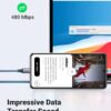 61eW5yzBEIL._AC_SL1500_ UGREEN Type-C Male to Male 3A/PD 60W Fast Charging Data Cable