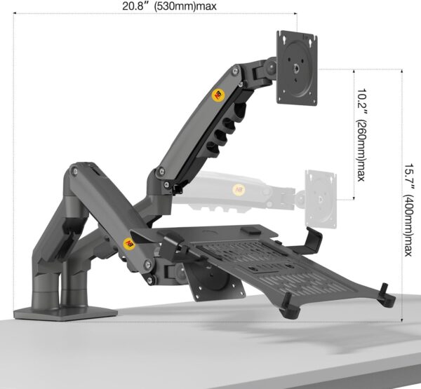 61q7TvN4ixL._AC_SL1500_ NB North Bayou F160-FP Laptop Stand with Adjustable Shelf