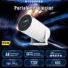61t6srN3BjL._AC_SL1020_ HY300 Pro 720P Portable Projector, Android OS 11.0 WiFi 6 BT 5.0