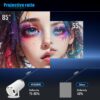 61t7UYQiylL._AC_SL1020_ HY300 Pro 720P Portable Projector, Android OS 11.0 WiFi 6 BT 5.0