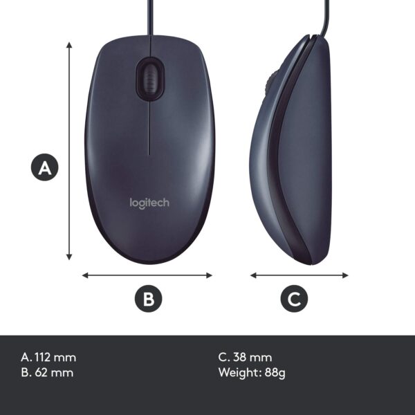 61vbrG1y+1L._SL1500_ Logitech M100r Wired USB Mouse (Black)