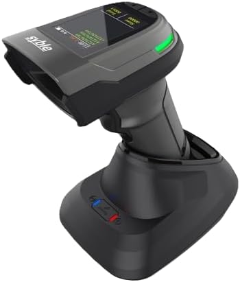 XB-D68T 2D Laser Scanner with Bluetooth & 2.4G Wireless & USB | 2D Wireless Scanner with Display and Charging Station