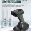 XB-D68T 2D Laser Scanner with Bluetooth & 2.4G Wireless & USB | 2D Wireless Scanner with Display and Charging Station