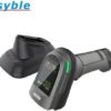 XB-D68T 2D Laser Scanner with Bluetooth & 2.4G Wireless & USB | 2D Wireless Scanner with Display and Charging Station