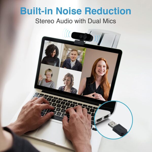 RAPOO C280 WEBCAM 2K HD USB2.0 MIC ROTATABLE CAMERA