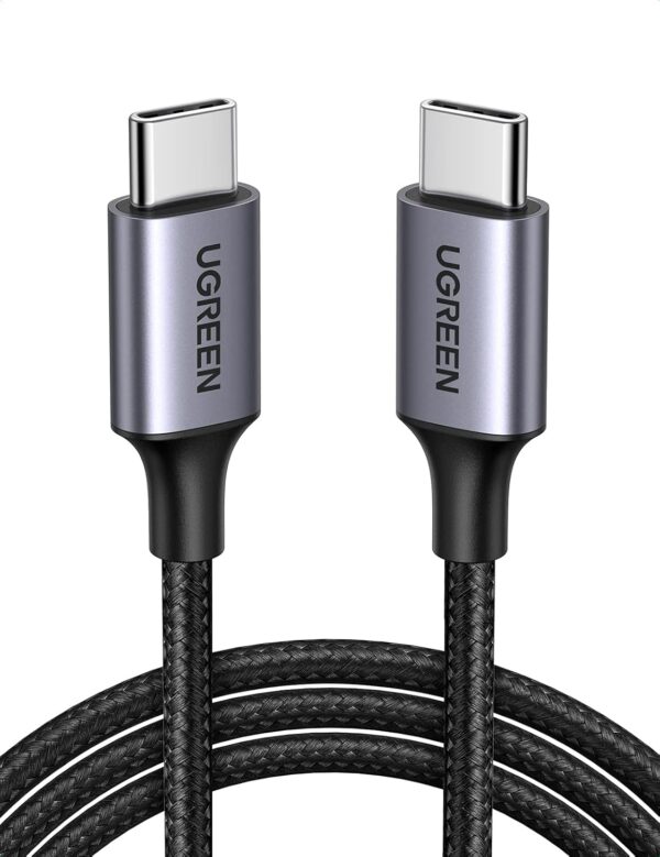 71Fs9CP1JAS._AC_SL1500_ UGREEN Type-C Male to Male 3A/PD 60W Fast Charging Data Cable
