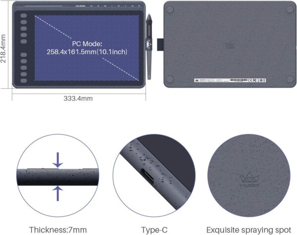 HUION HS611 Graphics Drawing Tablet Android