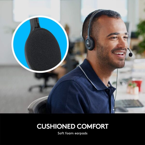 71UBcoAkcfL._AC_SL1500_ Logitech H111 Wired Headset, Stereo Headphones Noise Cancelling