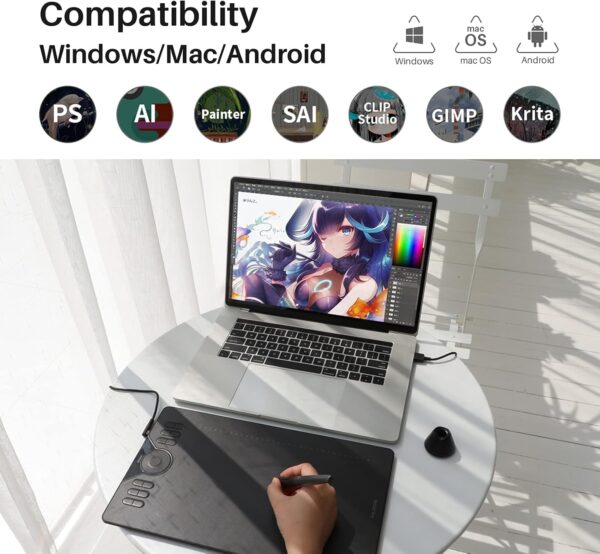 HUION HS610 10x6 Inch Digital Graphics Tablet