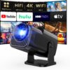 71UVNN~1 Gaimoo GM600 NTV 4K Projector with Wifi and Bluetooth, 1080P Native Mini Projector Portable
