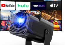 Gaimoo GM600 NTV 4K Projector with Wifi and Bluetooth, 1080P Native Mini Projector Portable