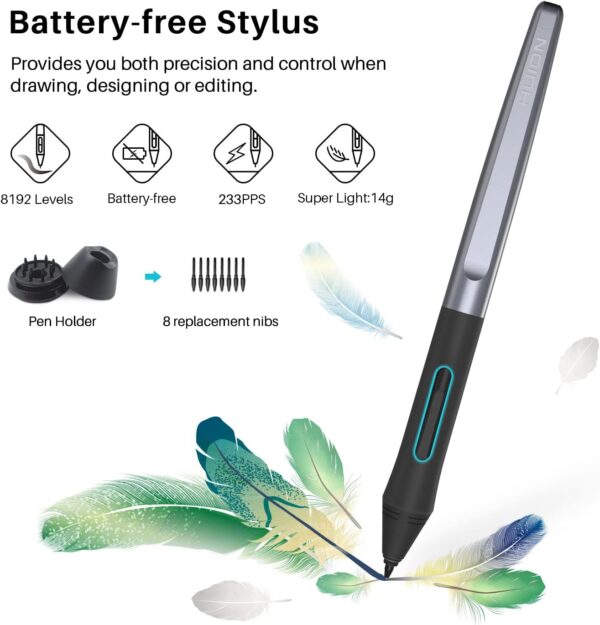 71V-RA~1 HUION Inspiroy H1060P Graphics Drawing Tablet