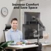 71npbZcfFWL._AC_SL1500_ NB North Bayou New H180 Dual Monitor Desk Mount Stand Full Motion