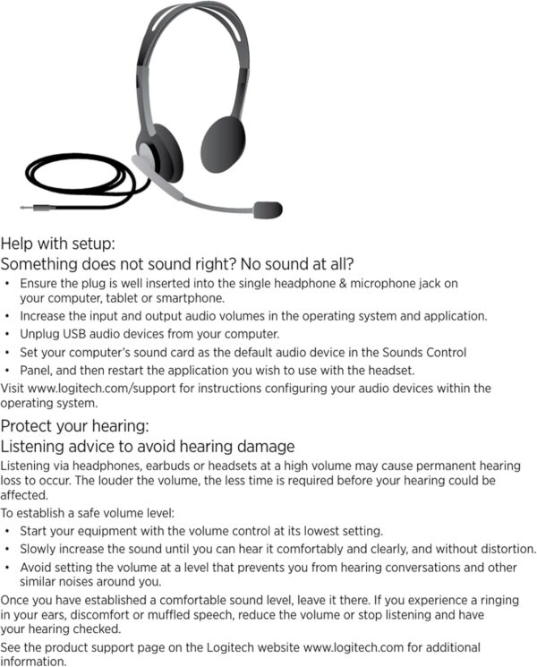 71oXXqZwOQL._AC_SL1500_ Logitech H111 Wired Headset, Stereo Headphones Noise Cancelling