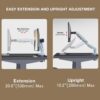 NB Ergonomic Monitor Mount for 17 to 30 Inch Computer Screens