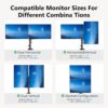 71xrqCZdvZL._AC_SL1500_ NB North Bayou New H180 Dual Monitor Desk Mount Stand Full Motion