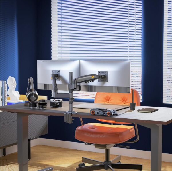 81Rv5dD428L._AC_SL15 NB North Bayou Dual Monitor Desk Mount, Adjustable Gas Spring Monitor Desk