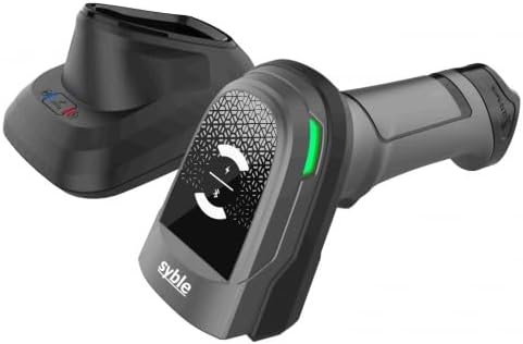 XB-D66T Wireless 2D Barcode Scanner Support Bluetooth & 2.4G & USB Connection with Display and Touch Charging Station