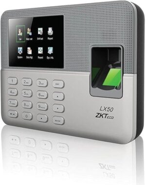 lx50 1 Click to see full view ZK.Teco LX50 Fingerprint Time Attendance Device with 2.8 Inch Color Screen, Support Fingerprint and PIN, 500 User Capacity, 50,000 Records, USB Data Transfer, Ideal for Businesses and Offices