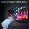 n6 N6 Portable Projector 720p HD with 2.11 Inch LCD and Android 11 Video Projection