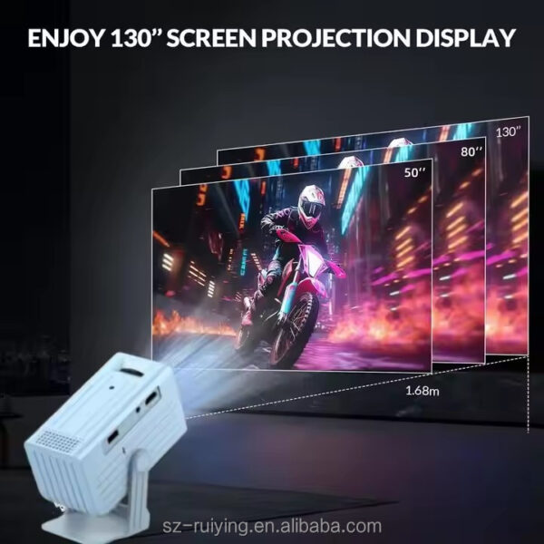 n6 N6 Portable Projector 720p HD with 2.11 Inch LCD and Android 11 Video Projection