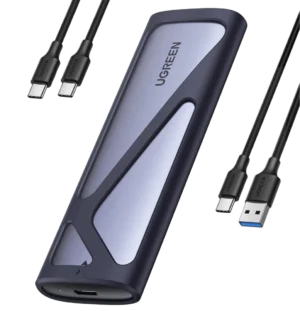 ugreen-m2-nvme-ssd-enclosure-usb-32-gen-2-10gbps-ssd-caddy-594986 UGREEN NVMe and SATA M.2 Enclosure Tool-Free, 10Gbps USB C 3.2 Gen2